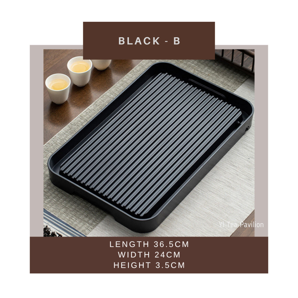 Modern Zen Tea Tray – Minimalist Elegance with Practical Drainage 简约禅意茶盘|现代茶生活的理想之选