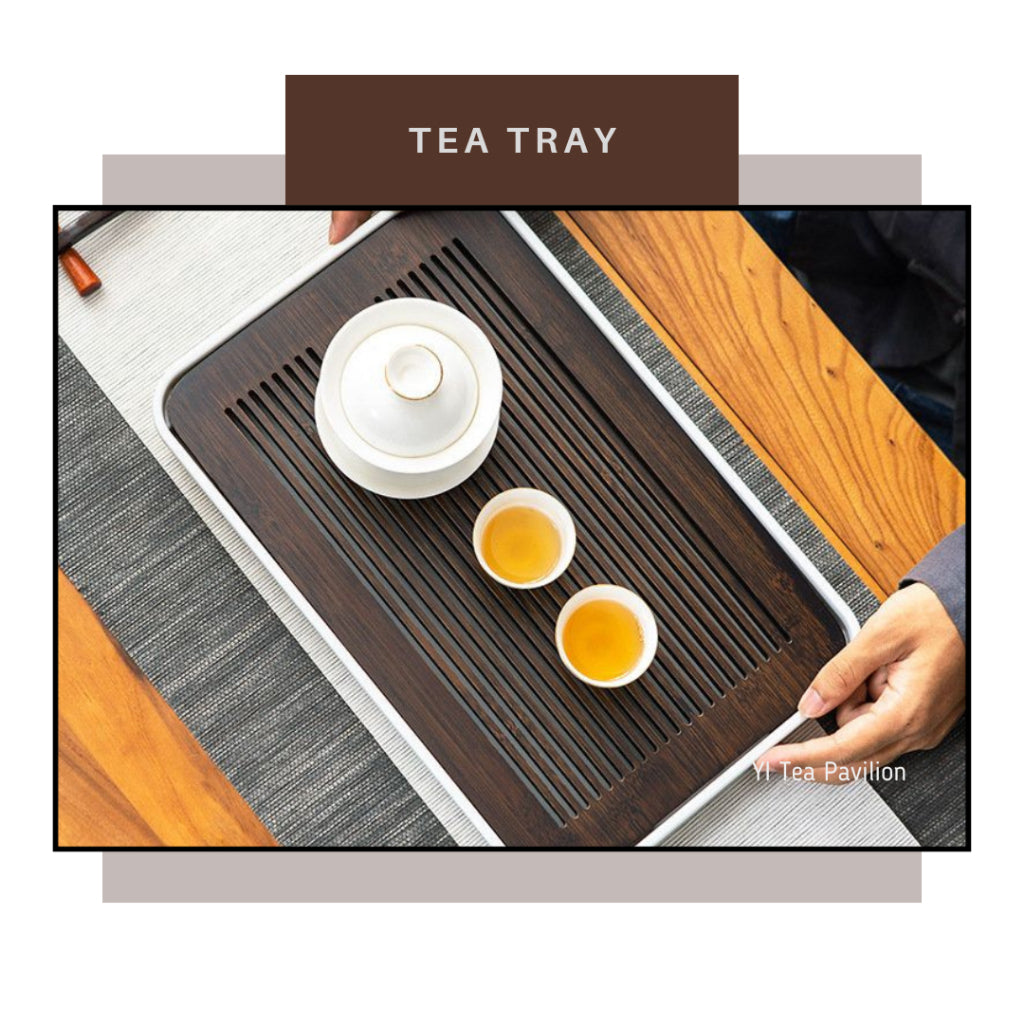 Elegant and Functional Tea Trays for a Clean Brewing Experience  优雅实用的茶盘,保持泡茶区域清洁  新款茶盘:排水、干泡、储水两用