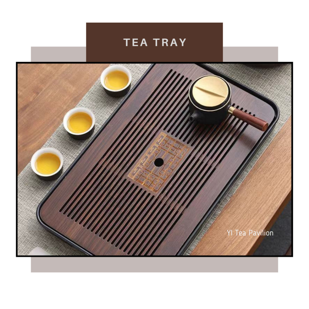 Elegant and Functional Tea Trays for a Clean Brewing Experience  优雅实用的茶盘,保持泡茶区域清洁  新款茶盘:排水、干泡、储水两用