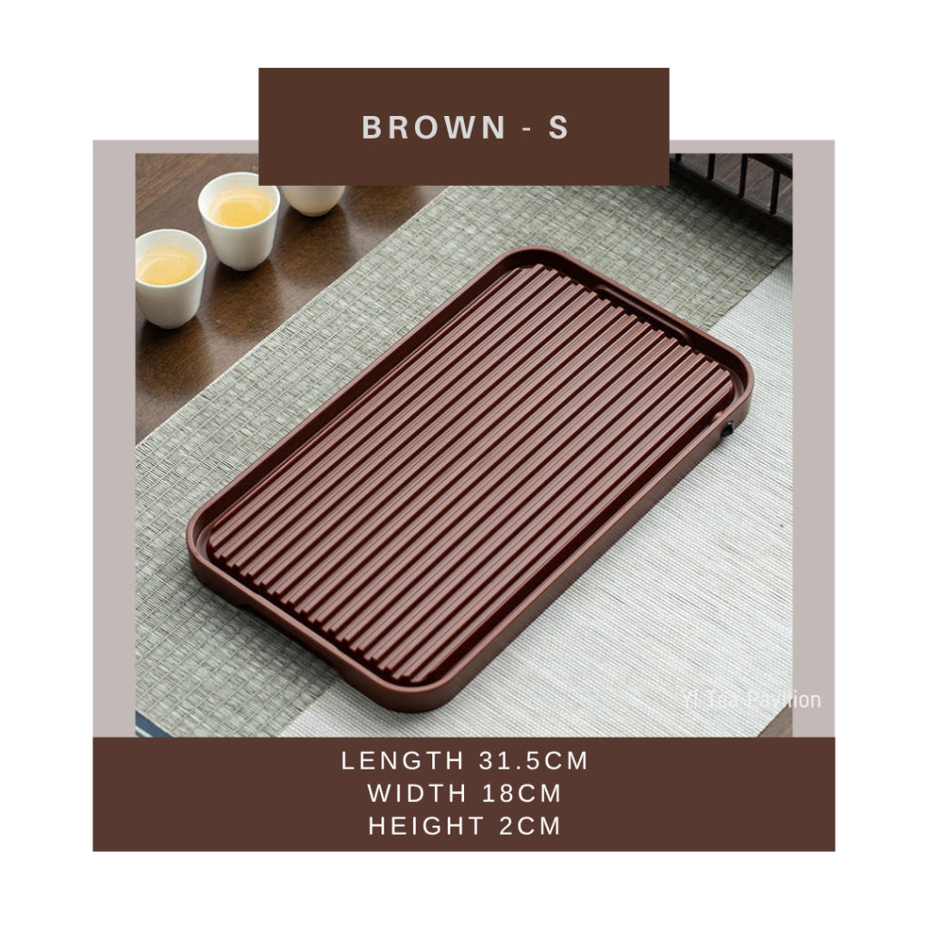 Modern Zen Tea Tray – Minimalist Elegance with Practical Drainage 简约禅意茶盘|现代茶生活的理想之选