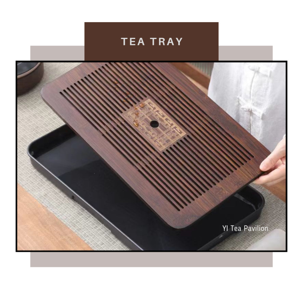 Elegant and Functional Tea Trays for a Clean Brewing Experience  优雅实用的茶盘,保持泡茶区域清洁  新款茶盘:排水、干泡、储水两用