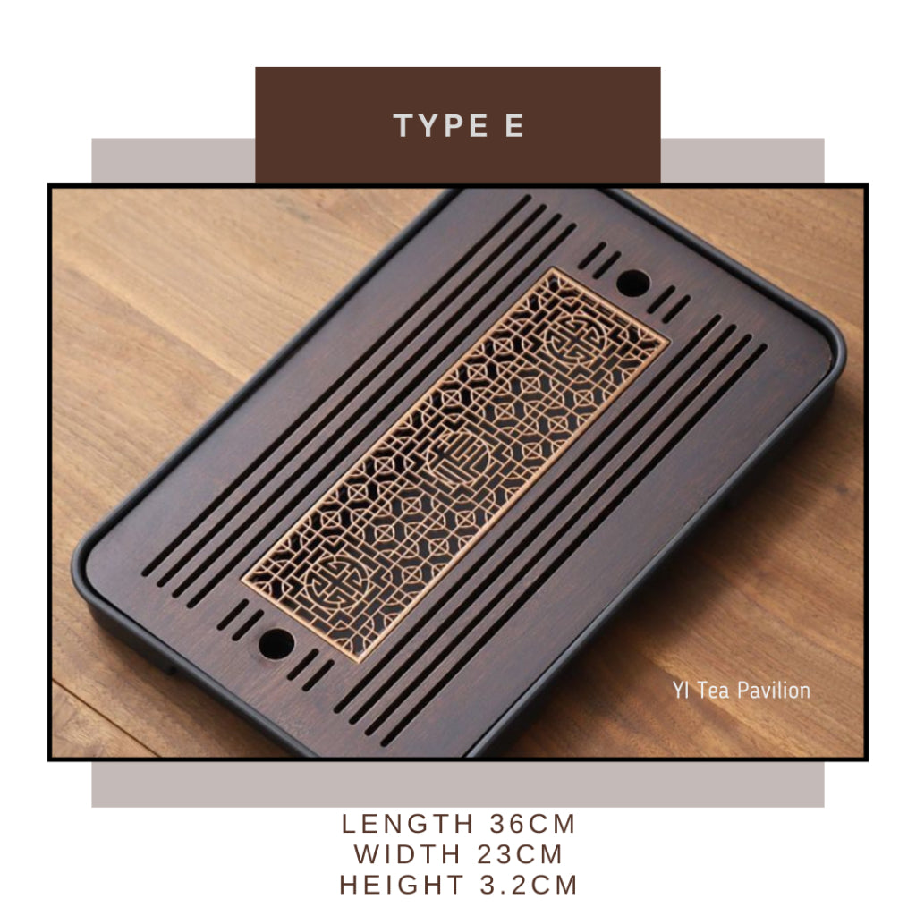 Elegant and Functional Tea Trays for a Clean Brewing Experience  优雅实用的茶盘,保持泡茶区域清洁  新款茶盘:排水、干泡、储水两用