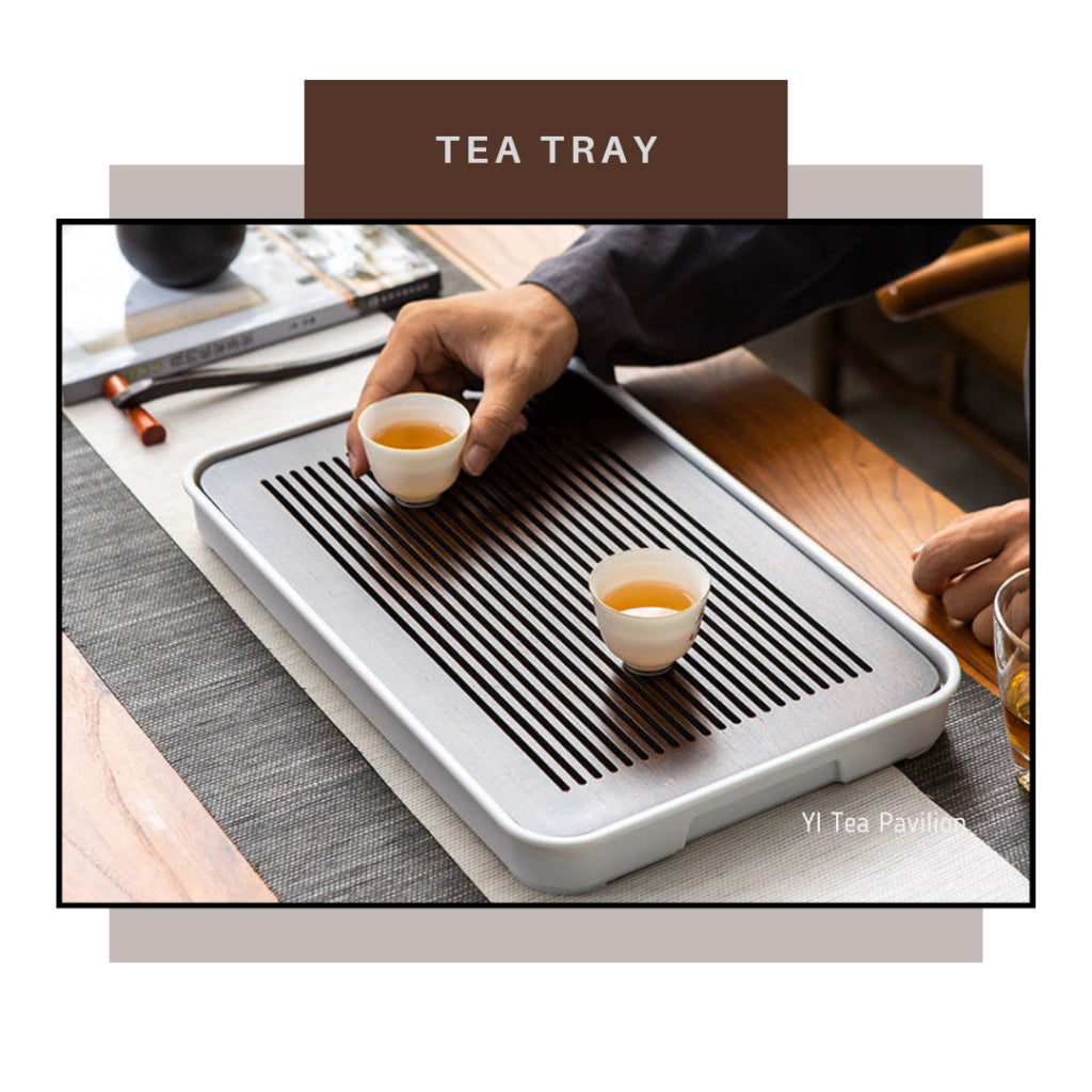Elegant and Functional Tea Trays for a Clean Brewing Experience  优雅实用的茶盘,保持泡茶区域清洁  新款茶盘:排水、干泡、储水两用