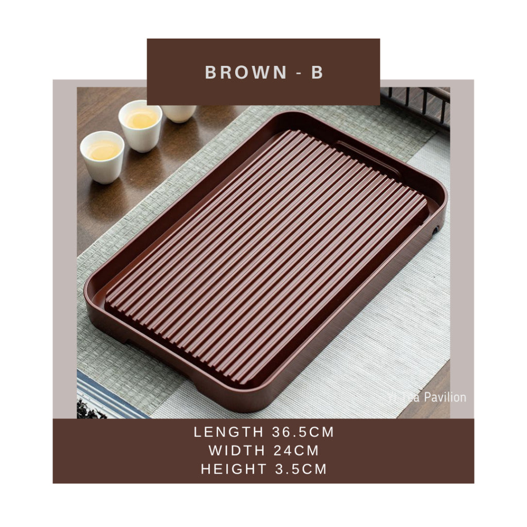 Modern Zen Tea Tray – Minimalist Elegance with Practical Drainage 简约禅意茶盘|现代茶生活的理想之选