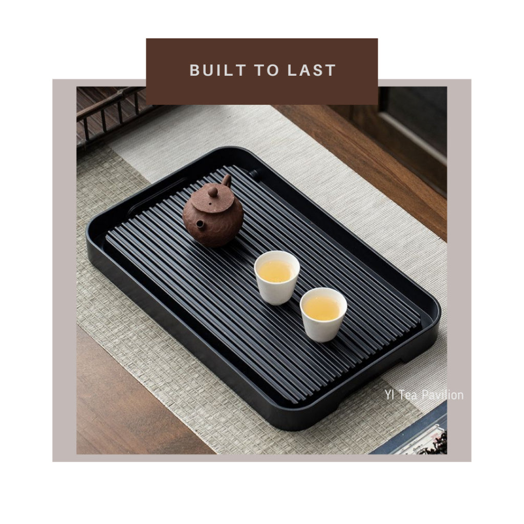 Modern Zen Tea Tray – Minimalist Elegance with Practical Drainage 简约禅意茶盘|现代茶生活的理想之选