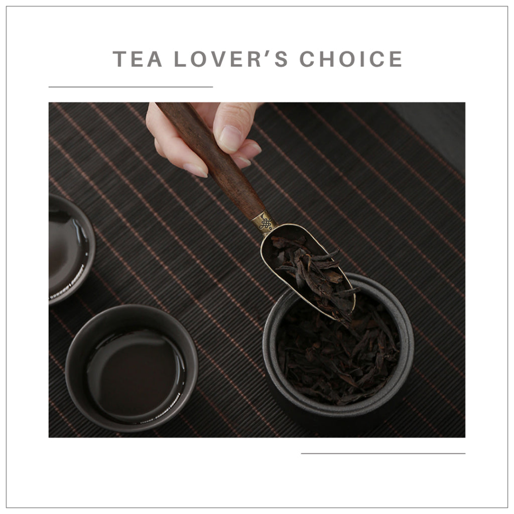 Artisan Brass & Ebony Tea Scoop – Timeless Craft for the Six Essentials of Tea 茶道六君子 黄铜 x 黑檀木茶勺 一勺藏雅