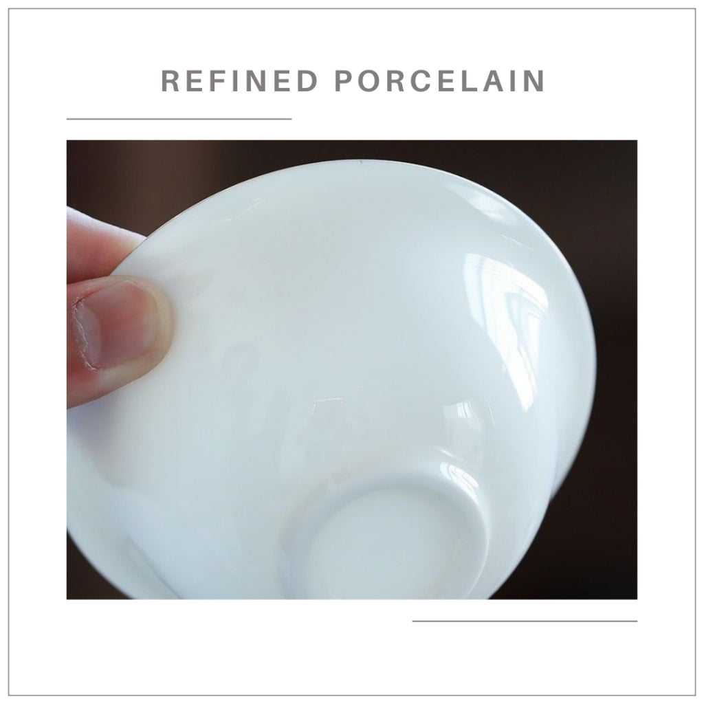 Dehua Blanc De Chine Gaiwan Set Porcelain Tea Set Chinese Kungfu Tea Set 德化羊脂玉 陶瓷 功夫茶具套装 三才琬