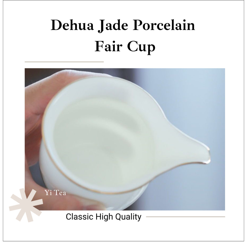 Dehua Jade Porcelain Fairness Cup Classic High-Quality White Porcelain Cup 德化羊脂白瓷公道杯 茶海 经典高质量白瓷茶具