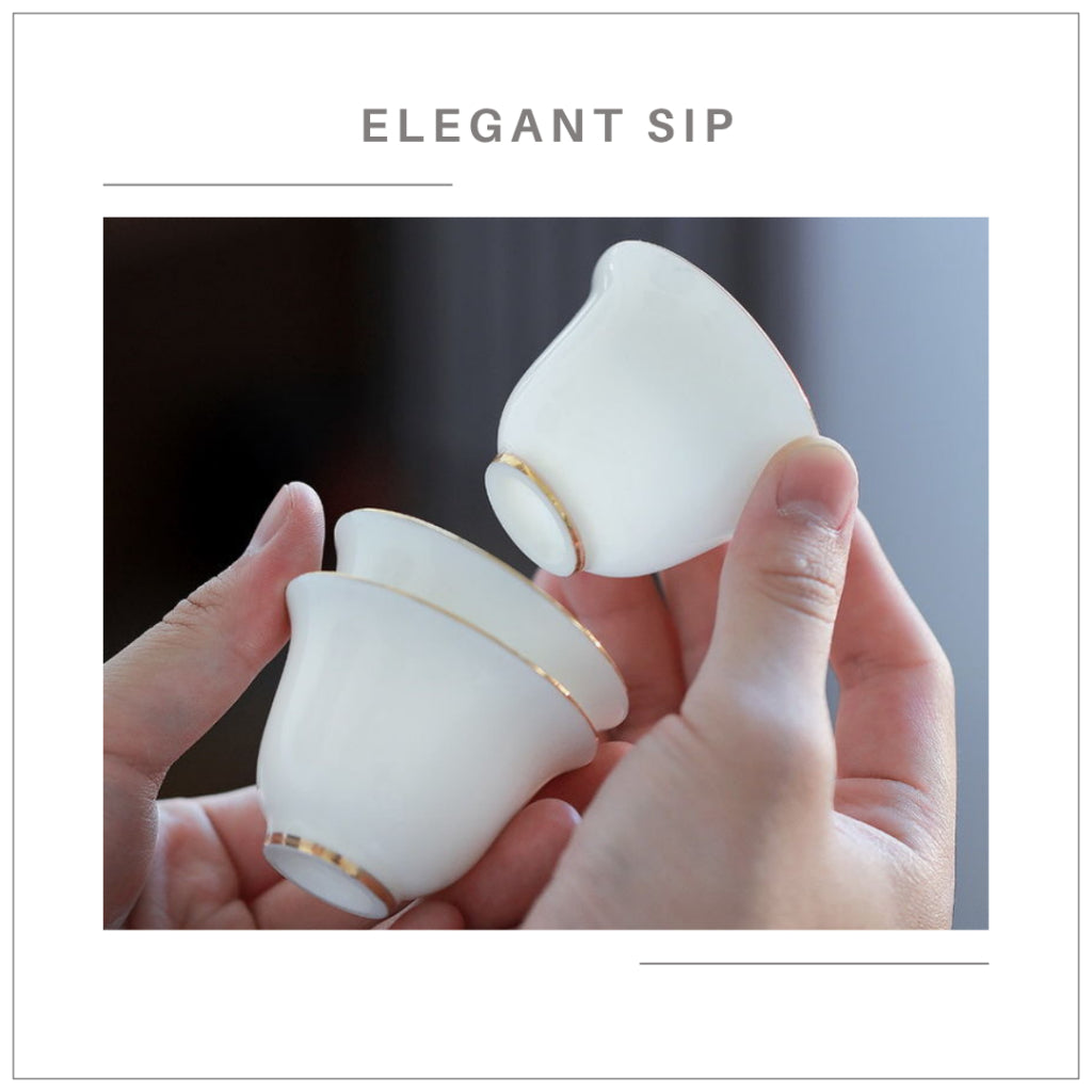 Dehua Blanc De Chine Gaiwan Set Porcelain Tea Set Chinese Kungfu Tea Set 德化羊脂玉 陶瓷 功夫茶具套装 三才琬