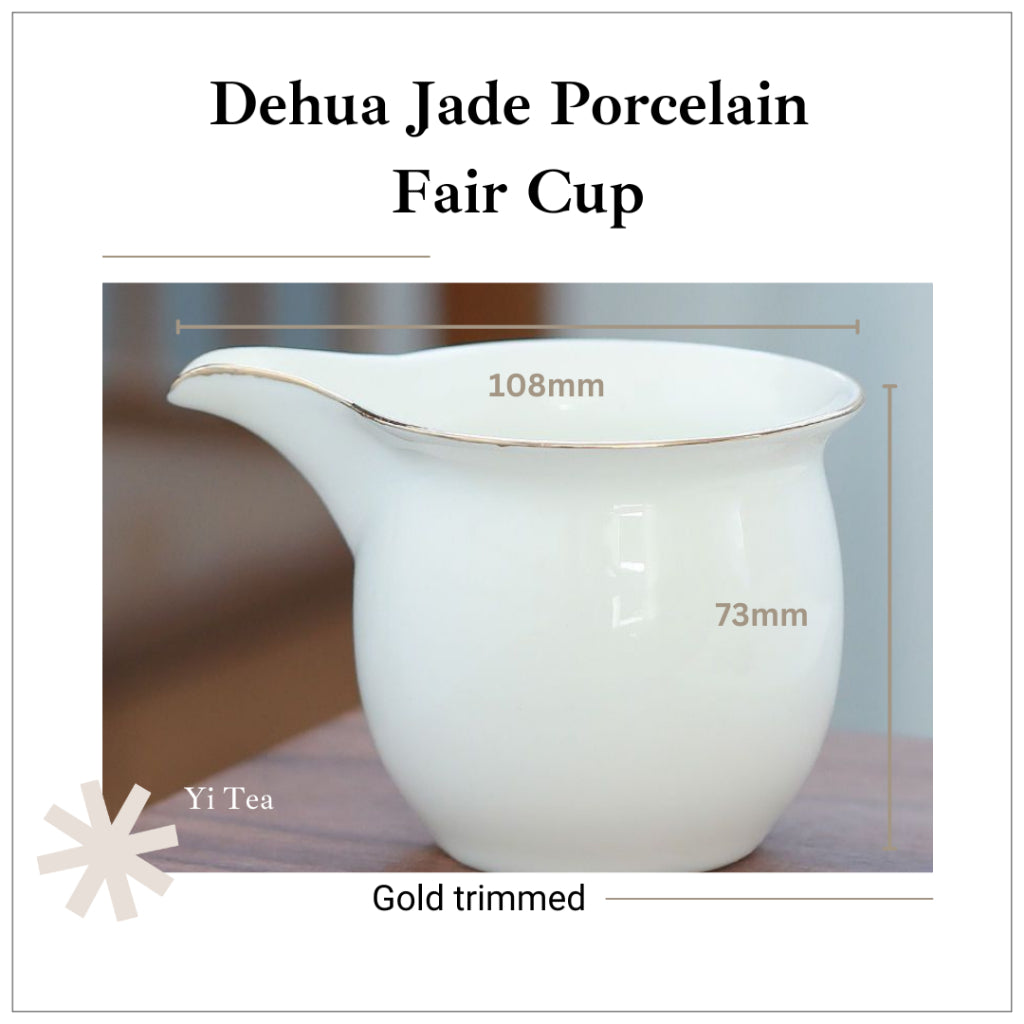 Dehua Jade Porcelain Fairness Cup Classic High-Quality White Porcelain Cup 德化羊脂白瓷公道杯 茶海 经典高质量白瓷茶具