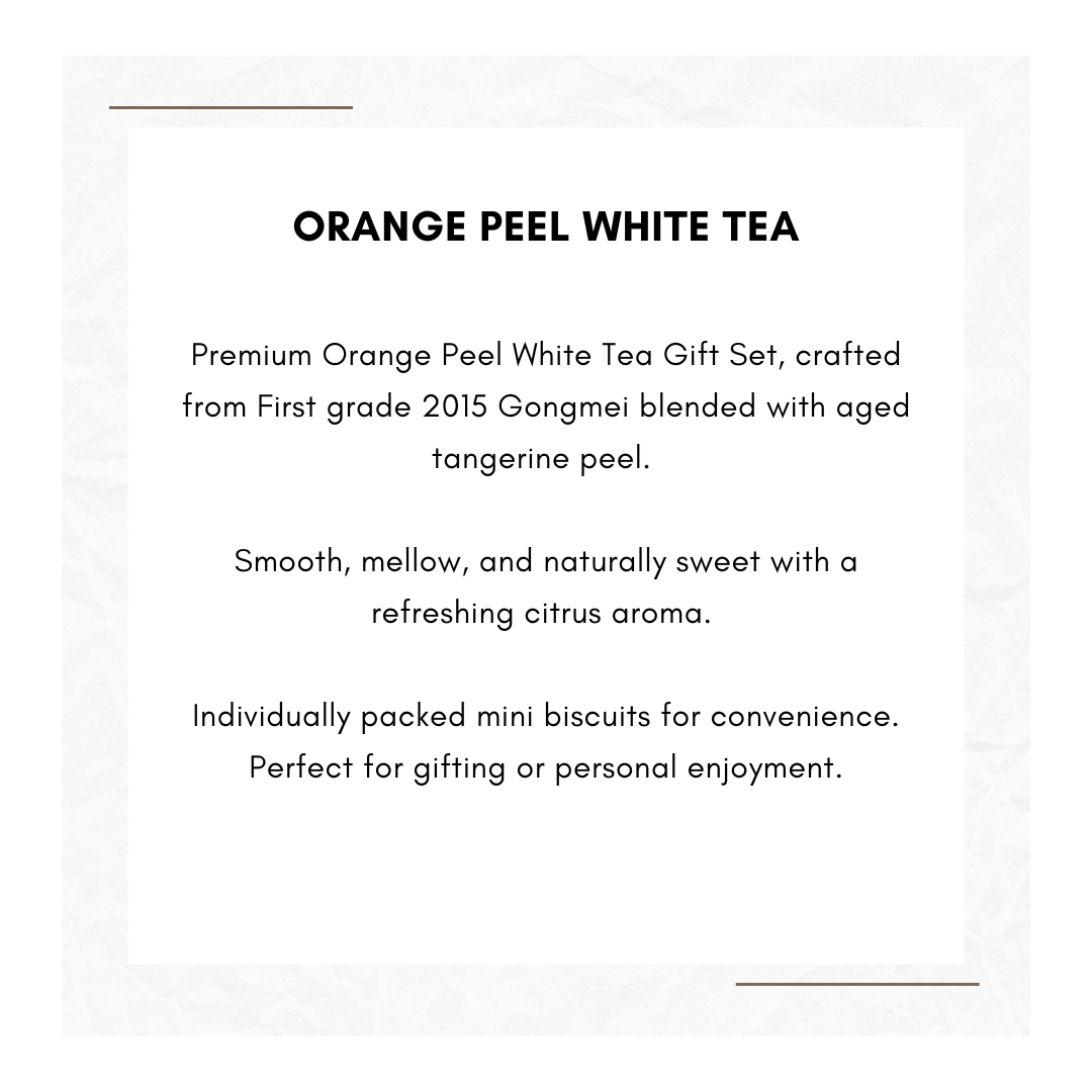 2017 Floral Peony Mudan White Tea  2015 Orange Peel White Tea  Individually Packed  Gift Set