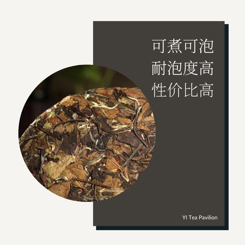 [SG Seller] 2014 FUDING SHOU MEI AGED WHITE TEA CAKE | 寿眉老白茶福鼎茶饼 350g