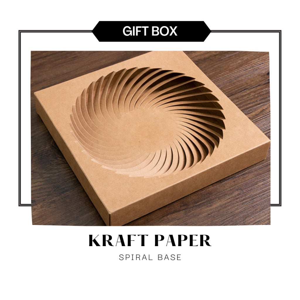 [SG Seller] Kraft Paper Tea Cake Gift Box Chinese Tea Cake Gift Box Set 简约茶饼包装盒茶饼收纳盒礼盒装