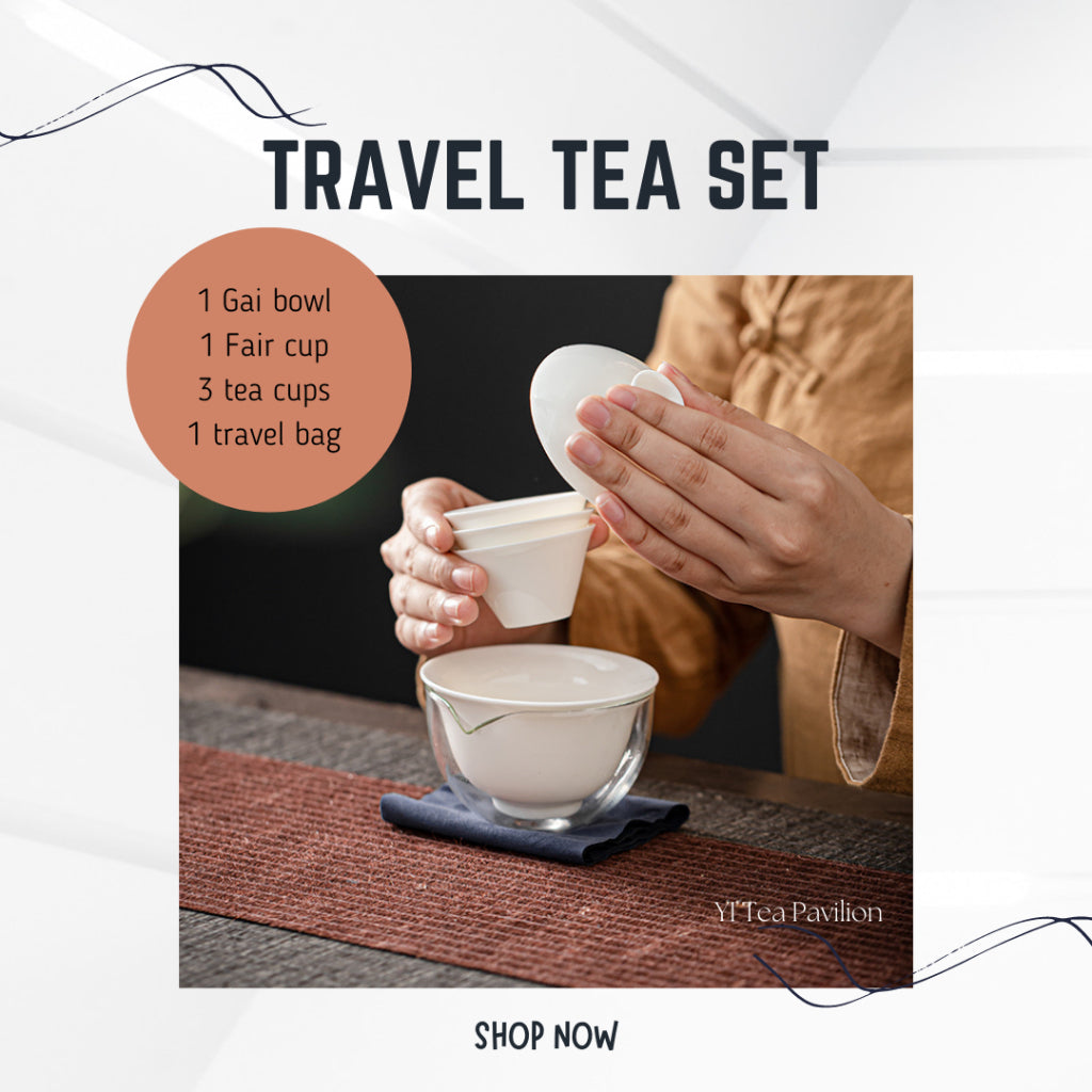 [SG Seller] WHITE TRAVEL TEA SET | Modern Tea Set | Gai Bei Tea Set | 白玉瓷便携式旅行茶具 | 德化盖杯旅行茶具