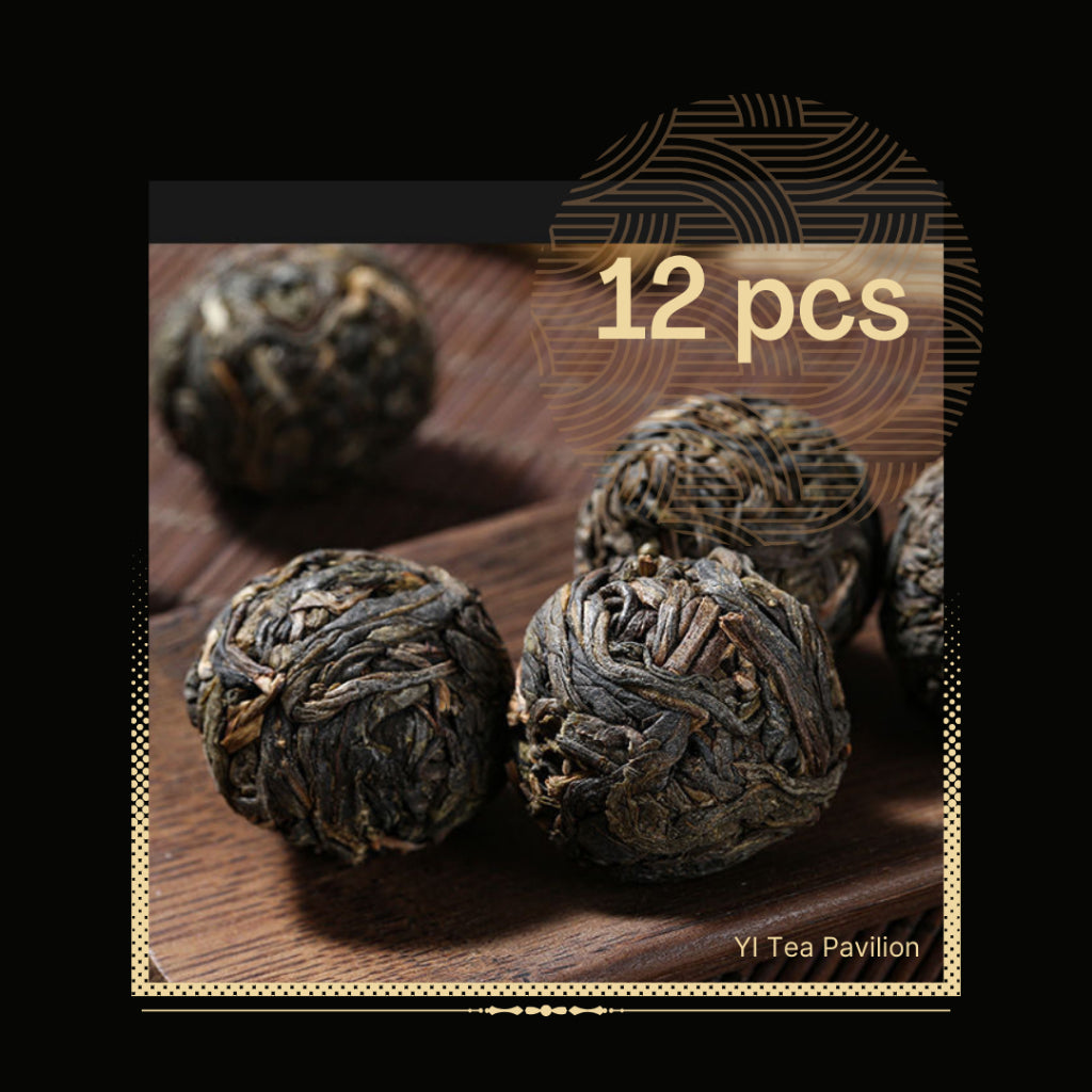 [SG Seller] ANCIENT TREE BING DAO SHENG PUER DRAGON BALL | Raw Puer | 冰糖甜冰岛生普洱古树小龙珠 | 6s | 12s