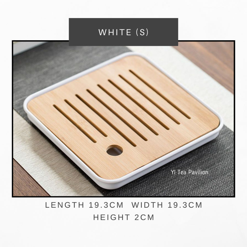 Zen Series Compact Tea Tray — Minimalist Gongfu Style Serving Tray | 禅意小茶盘 — 简约功夫茶托盘